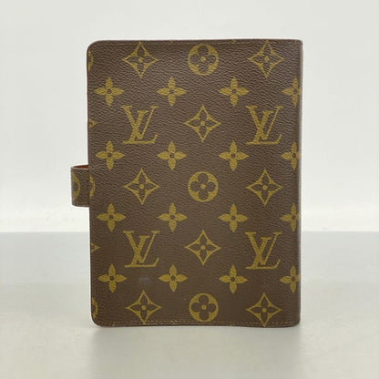 Louis Vuitton Notebook Cabas Monogram Agenda MM R20105 Brown Men Women Unisex