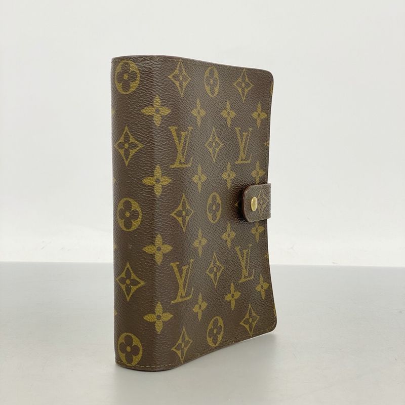 Louis Vuitton Notebook Cabas Monogram Agenda MM R20105 Brown Men Women Unisex