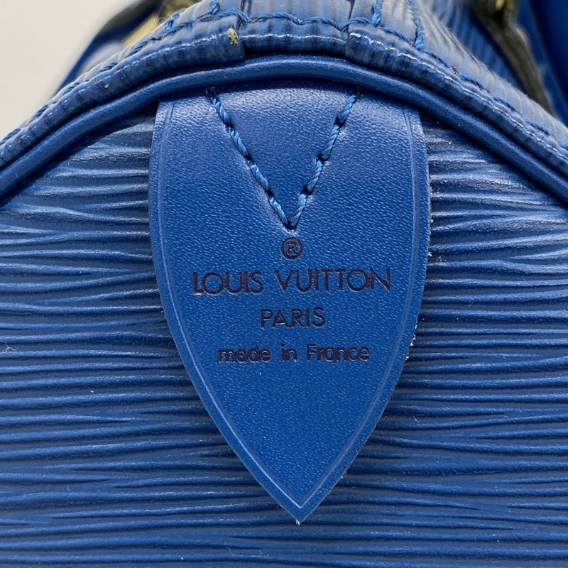 Louis Vuitton Handbag Epi Speedy 25 M43015 Toledo Blue Women's