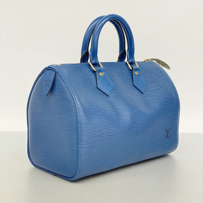 Louis Vuitton Handbag Epi Speedy 25 M43015 Toledo Blue Women's