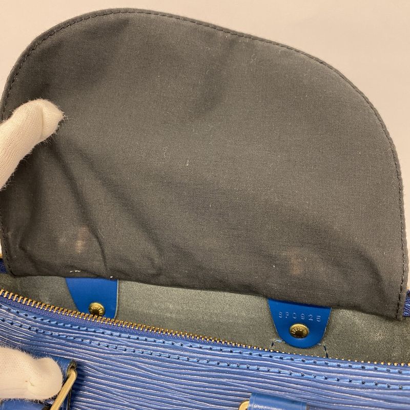 Louis Vuitton Handbag Epi Speedy 25 M43015 Toledo Blue Women's