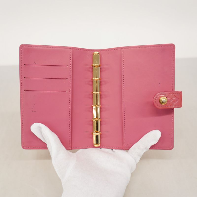 Louis Vuitton Notebook Cabas - Vernis Agenda PM R2101f Framboise Ladies