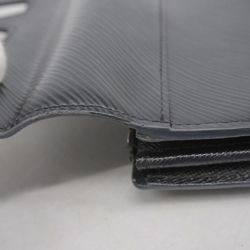 Louis Vuitton Epi Portefeuille Twist Long Wallet M68309 Noir Black Women