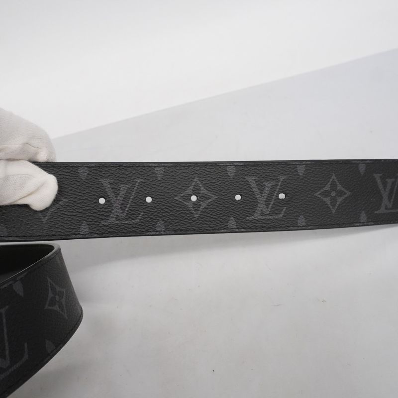 Louis Vuitton Belt Monogram - Eclipse Santure LV Initials M0449 Black Men's