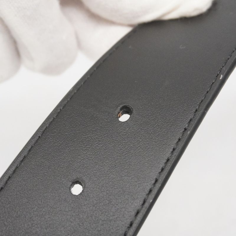 Louis Vuitton Belt Monogram - Eclipse Santure LV Initials M0449 Black Men's