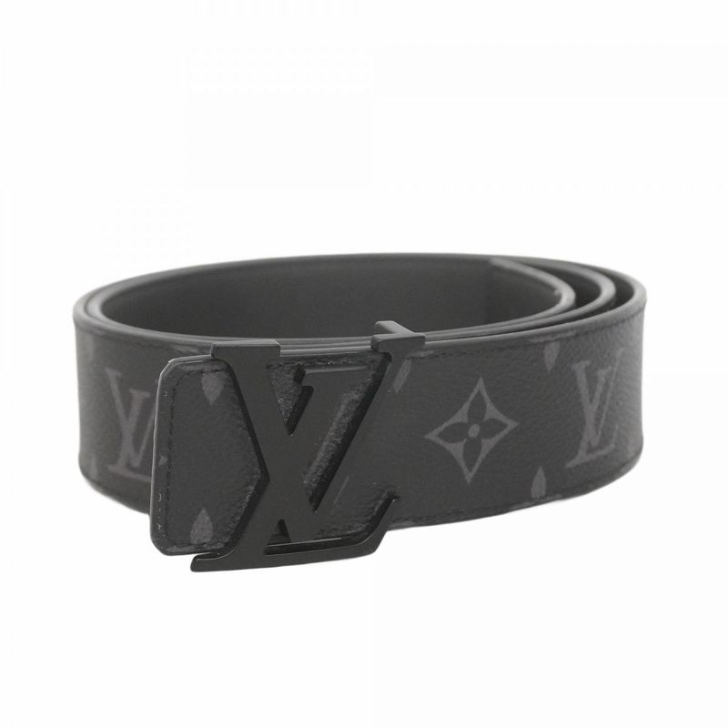 Louis Vuitton Belt Monogram - Eclipse Santure LV Initials M0449 Black Men's