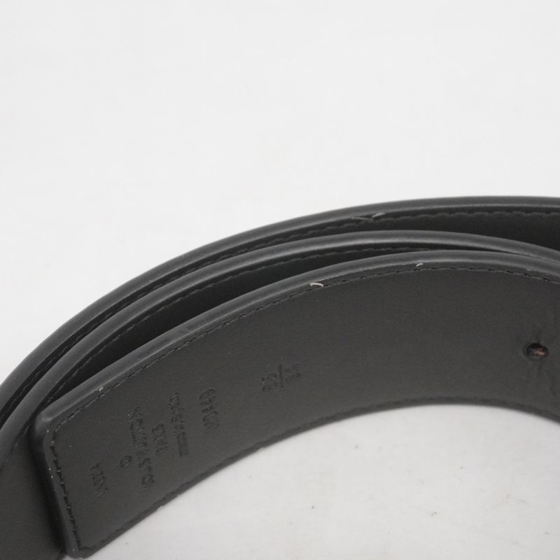 Louis Vuitton Belt Monogram - Eclipse Santure LV Initials M0449 Black Men's