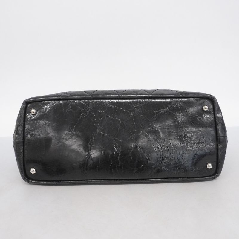 Chanel Handbag Portobello/chain Vintage Calf Black Silver Hardware 2way Bag