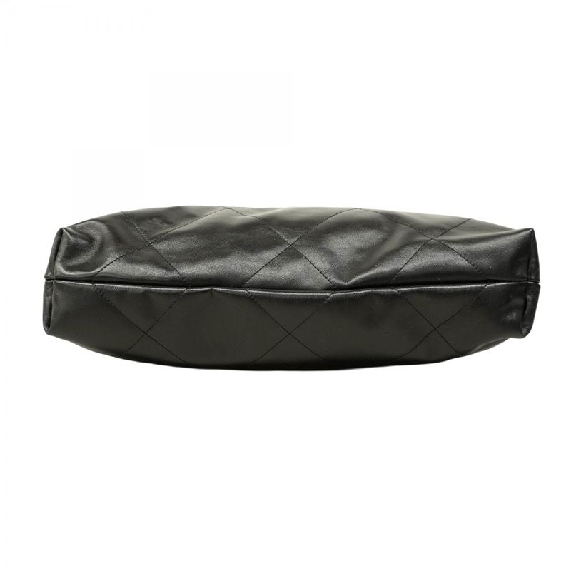 Chanel Shoulder Bag Chanel 22 Calf Black Gold Hardware Women