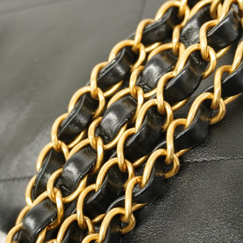 Chanel Shoulder Bag Chanel 22 Calf Black Gold Hardware Women