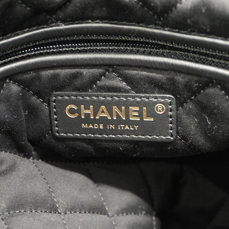 Chanel Shoulder Bag Chanel 22 Calf Black Gold Hardware Women