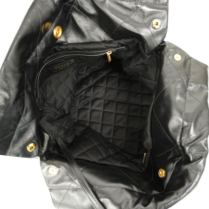 Chanel Shoulder Bag Chanel 22 Calf Black Gold Hardware Women