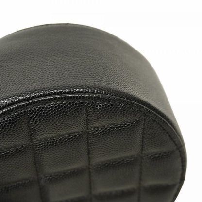 Chanel Shoulder Bag Matelasse Caviar Skin Black Gold Hardware Women