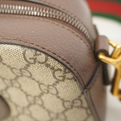 Gucci Shoulder Bag GG Supreme/sherry Line Neo-vintage 476466 PVC Brown Gold