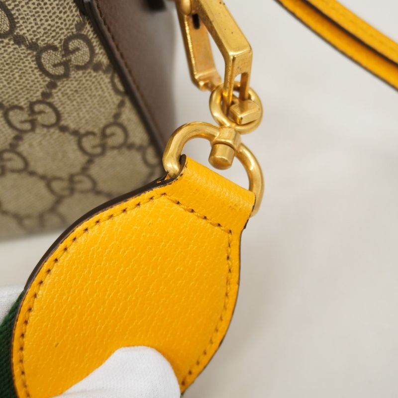 Gucci Shoulder Bag GG Supreme/sherry Line Neo-vintage 476466 PVC Brown Gold