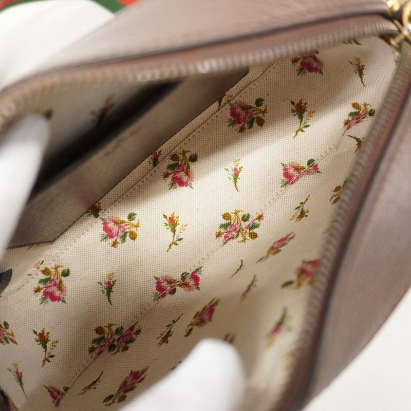 Gucci Shoulder Bag GG Supreme/sherry Line Neo-vintage 476466 PVC Brown Gold