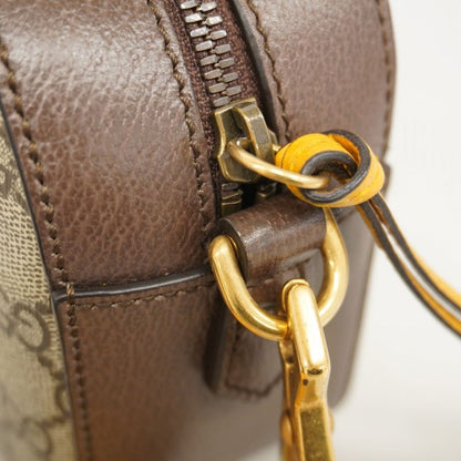 Gucci Shoulder Bag GG Supreme/sherry Line Neo-vintage 476466 PVC Brown Gold