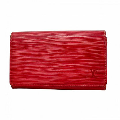 Louis Vuitton Wallet Epi Porte Monnaie Vie Trésor M63507 Castilian Red Ladies