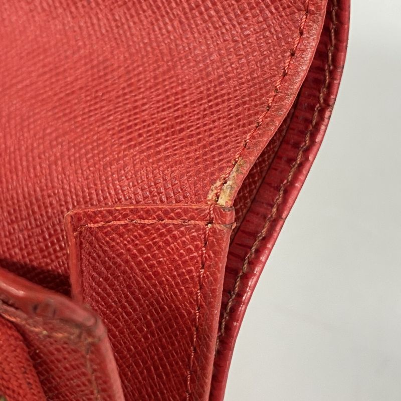 Louis Vuitton Wallet Epi Porte Monnaie Vie Trésor M63507 Castilian Red Ladies
