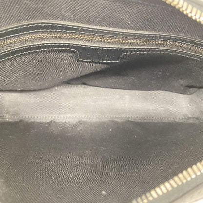 Gucci Clutch Bag GG Supreme 703468 PVC Black Silver Hardware 2way Bag Men's