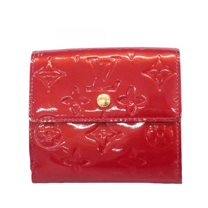 Louis Vuitton Trifold Wallet Vernis Portefeuille Elise M93529 Pomme D'amour