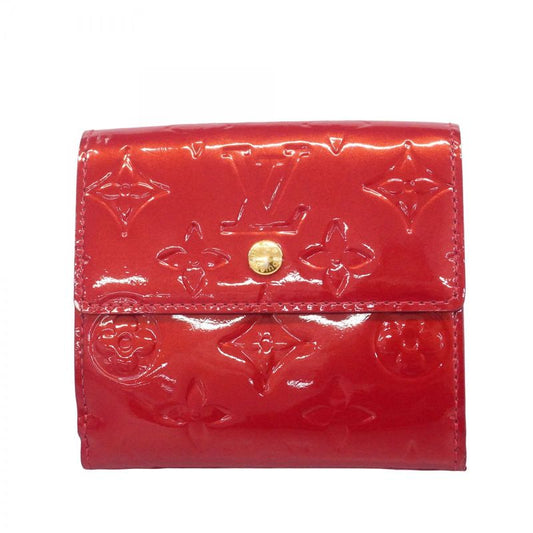 Louis Vuitton Trifold Wallet Vernis Portefeuille Elise M93529 Pomme D'amour
