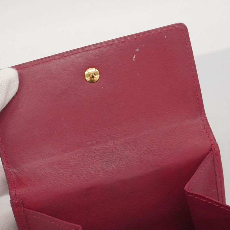 Louis Vuitton Trifold Wallet Vernis Portefeuille Elise M93529 Pomme D'amour