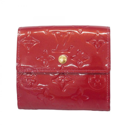 Louis Vuitton Trifold Wallet Vernis Portefeuille Elise M93529 Pomme D'amour