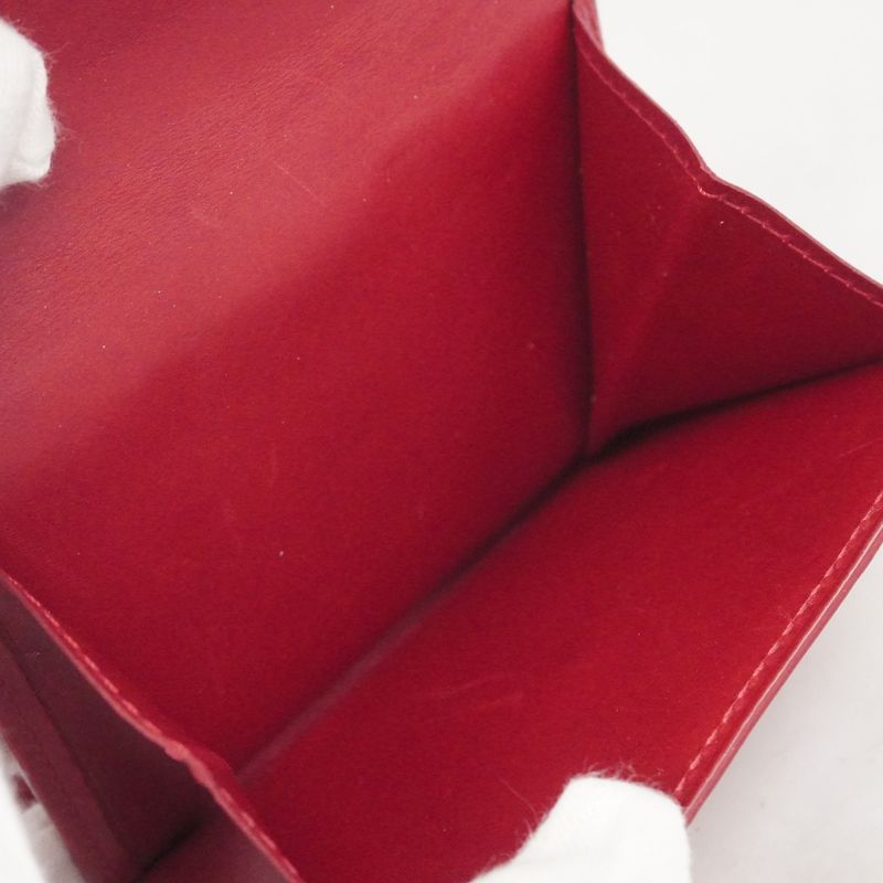 Louis Vuitton Trifold Wallet Vernis Portefeuille Elise M93529 Pomme D'amour