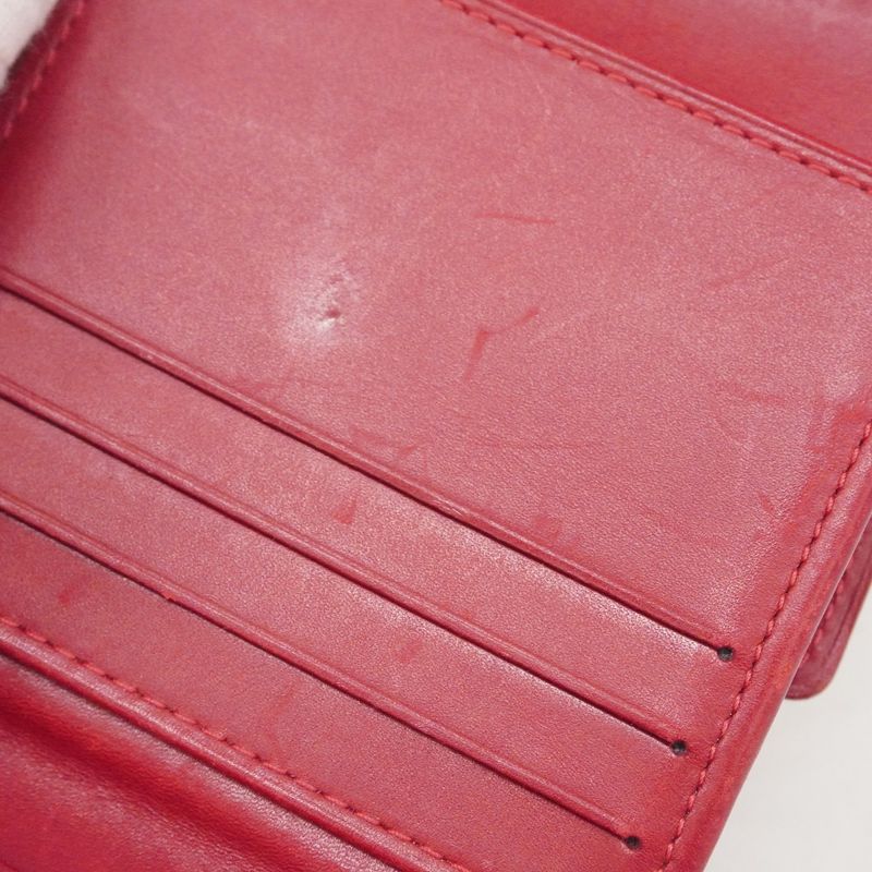 Louis Vuitton Trifold Wallet Vernis Portefeuille Elise M93529 Pomme D'amour