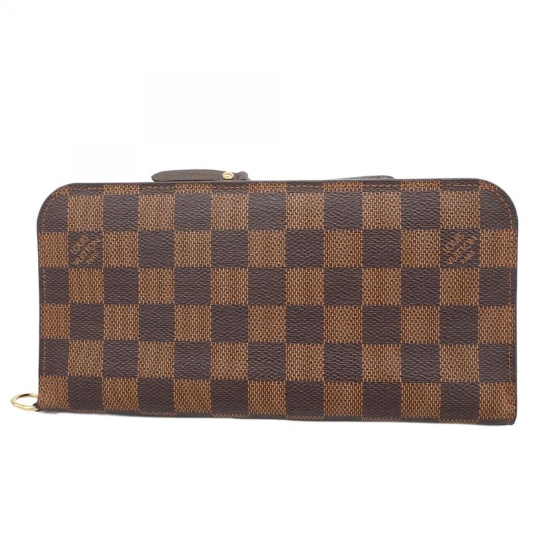 Louis Vuitton Long Wallet Damier Portefeuille Antholite N63071 Ebène Ladies