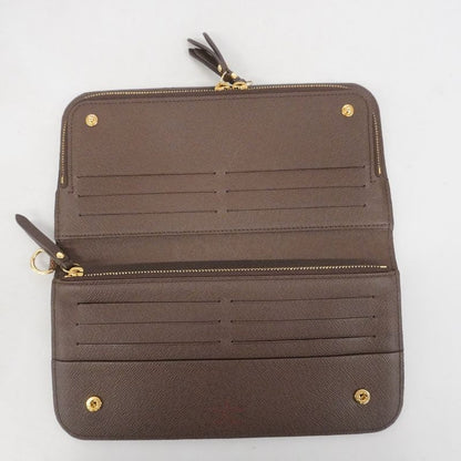 Louis Vuitton Long Wallet Damier Portefeuille Antholite N63071 Ebène Ladies