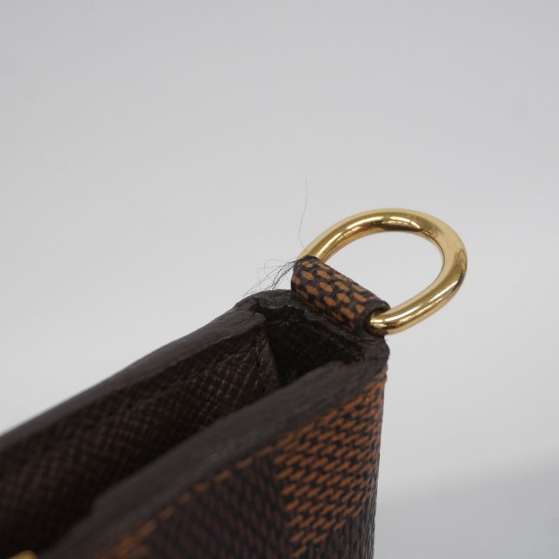 Louis Vuitton Long Wallet Damier Portefeuille Antholite N63071 Ebène Ladies