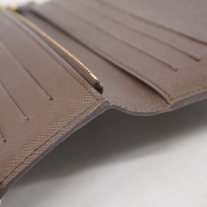 Louis Vuitton Long Wallet Damier Portefeuille Antholite N63071 Ebène Ladies