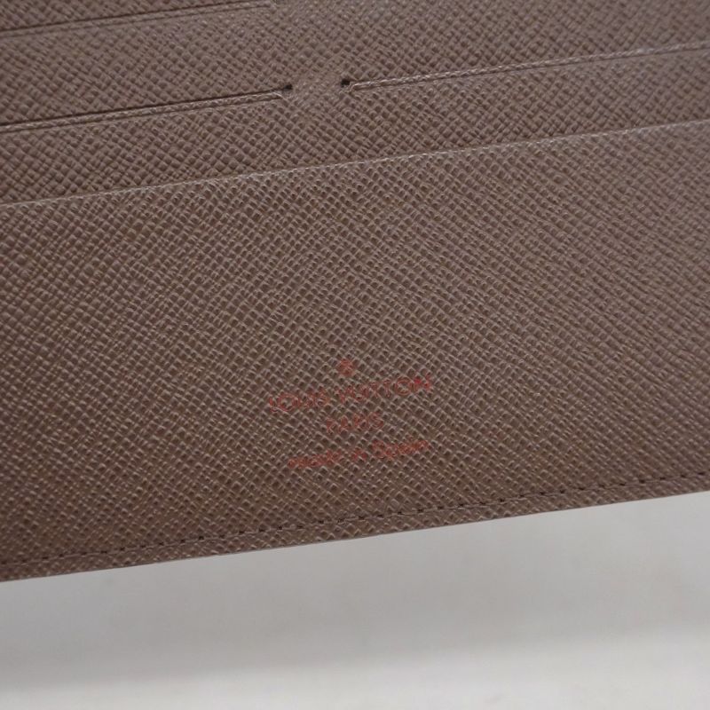 Louis Vuitton Long Wallet Damier Portefeuille Antholite N63071 Ebène Ladies