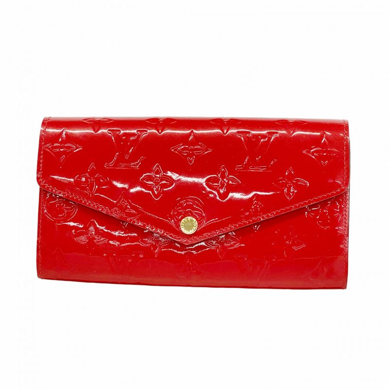 Louis Vuitton Long Wallet Vernis Portefeuille Sarah M90208 Threes Ladies
