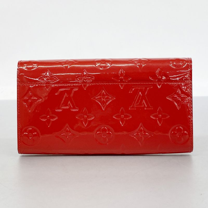 Louis Vuitton Long Wallet Vernis Portefeuille Sarah M90208 Threes Ladies