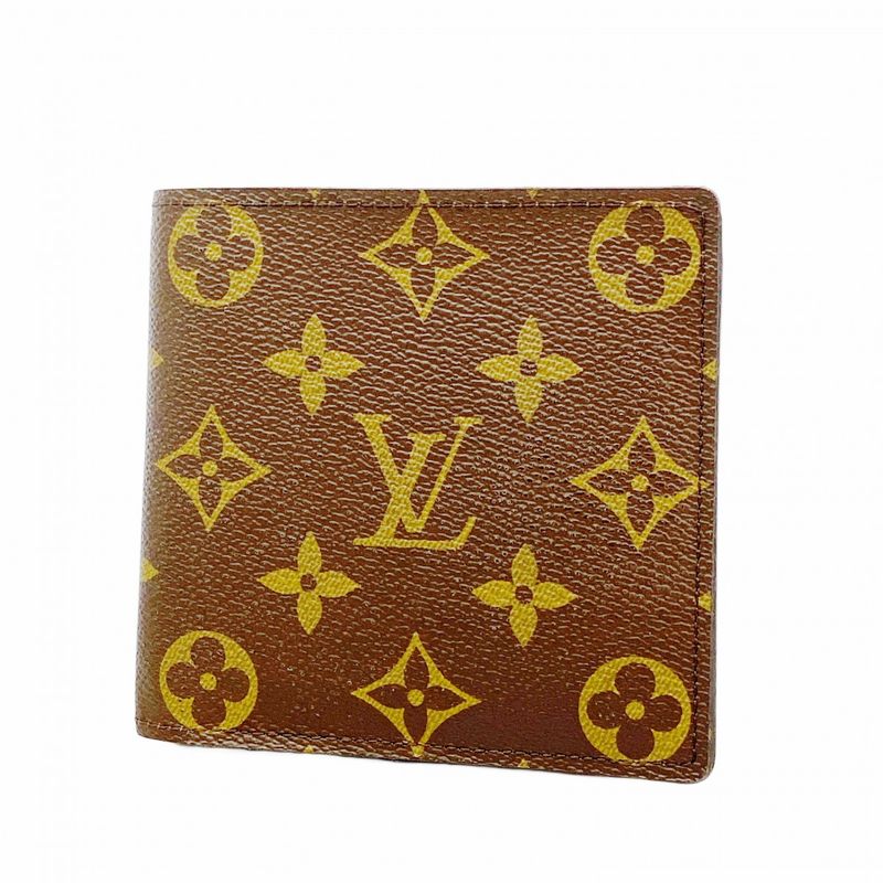 Louis Vuitton Wallet Monogram Portefeuille Marco M61675 Brown Men's