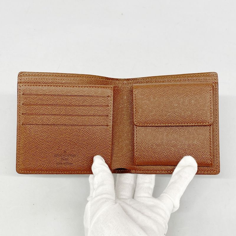 Louis Vuitton Wallet Monogram Portefeuille Marco M61675 Brown Men's