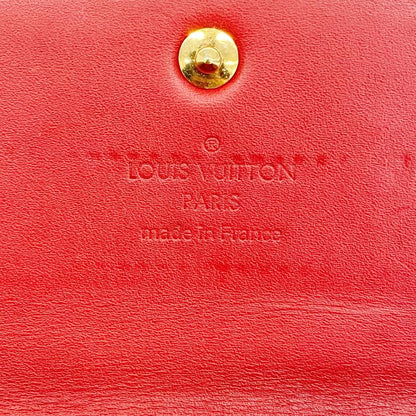 Louis Vuitton Vernis Portefeuille Sarah M93530 Long Wallet Pomme D'amour Women