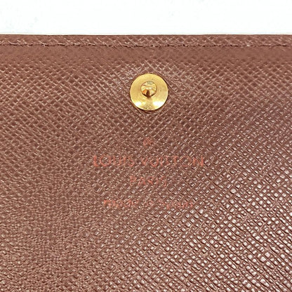 Louis Vuitton Wallet Damier Porte Monnaie Vie Trésor N61730 Ebène Ladies