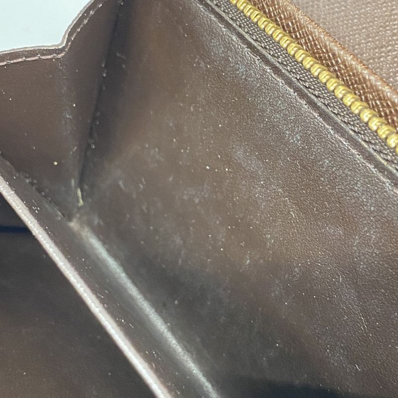 Louis Vuitton Wallet Damier Porte Monnaie Vie Trésor N61730 Ebène Ladies