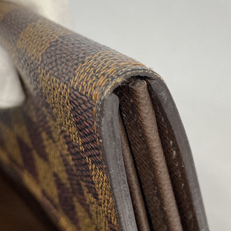 Louis Vuitton Wallet Damier Porte Monnaie Vie Trésor N61730 Ebène Ladies