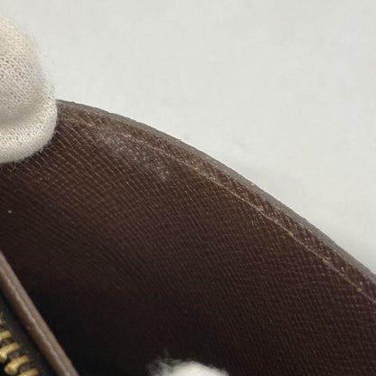 Louis Vuitton Wallet Damier Porte Monnaie Vie Trésor N61730 Ebène Ladies