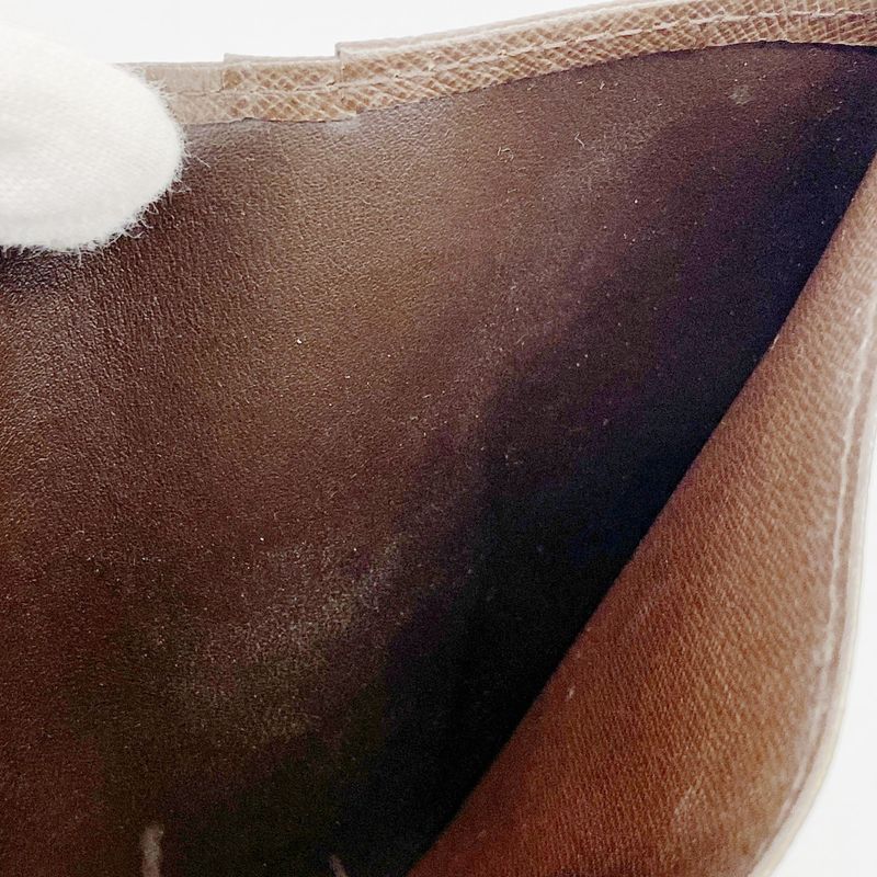 Louis Vuitton Wallet Damier Porte Monnaie Vie Trésor N61730 Ebène Ladies