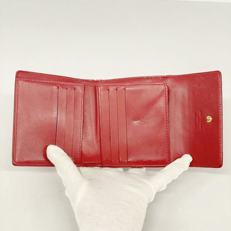 Louis Vuitton Trifold Wallet Vernis Porte Monnaie Vivier Carte Cles Di M91982
