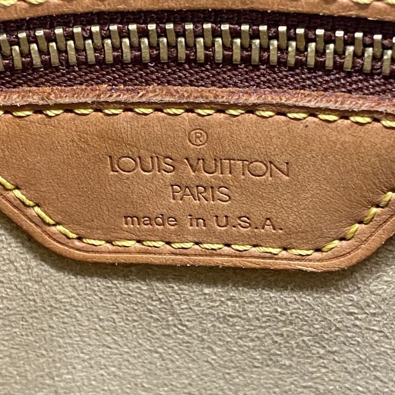 Louis Vuitton Shoulder Bag Monogram Looping MM M51146 Brown Ladies