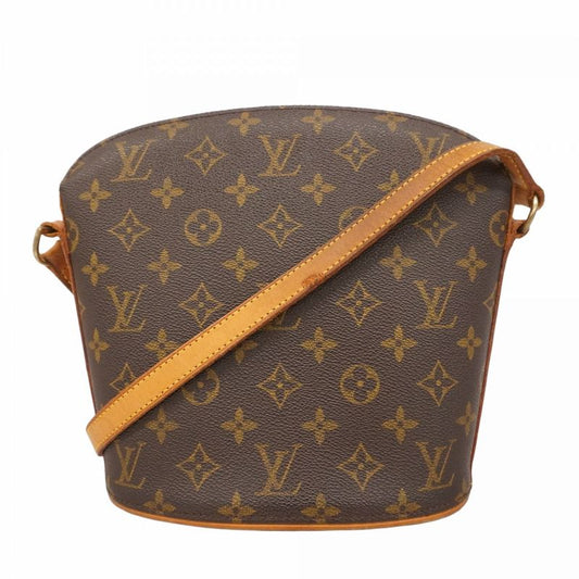 Louis Vuitton Shoulder Bag Monogram Drouot M51290 Brown Ladies