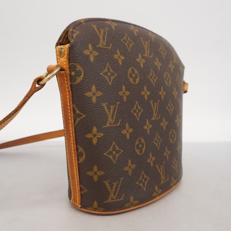 Louis Vuitton Shoulder Bag Monogram Drouot M51290 Brown Ladies