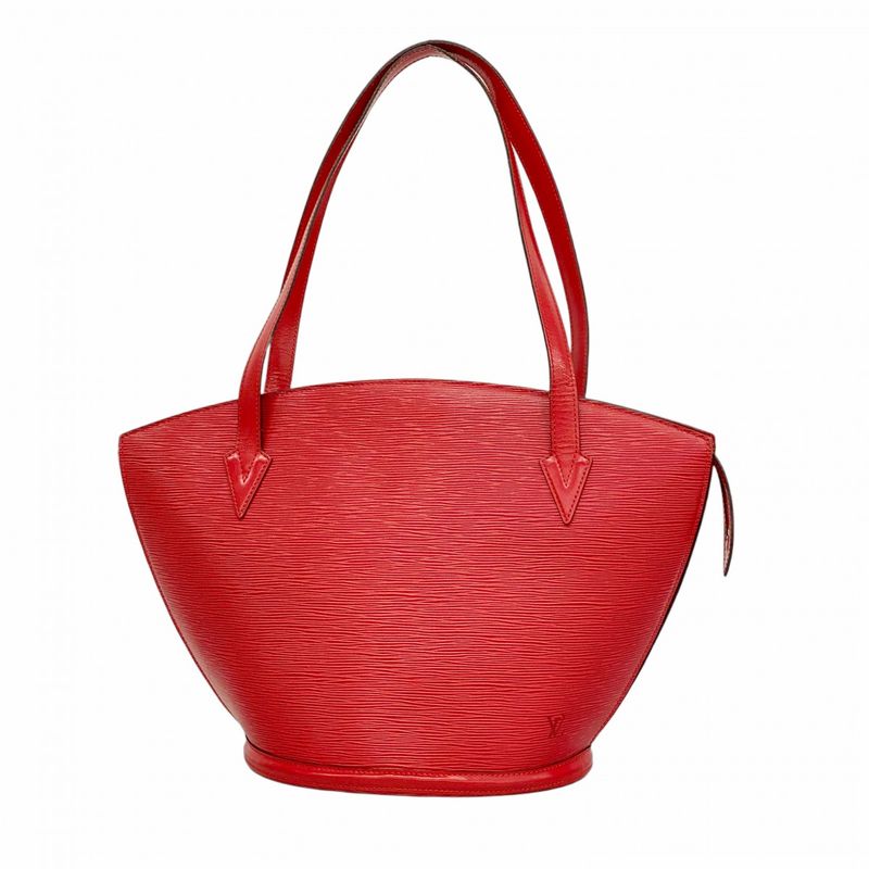 Louis Vuitton Shoulder Bag Epi Saint Jacques Shopping M52267 Castilian Red Women